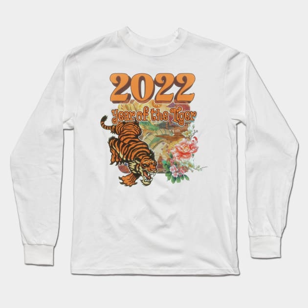 2022 Year of the Tiger Long Sleeve T-Shirt by ShawnaMac